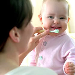 宝宝开始刷牙了没？